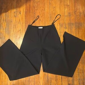 Danielle guizio black wide leg trousers